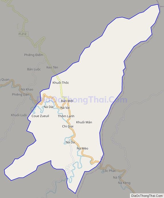 Bản đồ giao thông xã Hà Hiệu, huyện Ba Bể