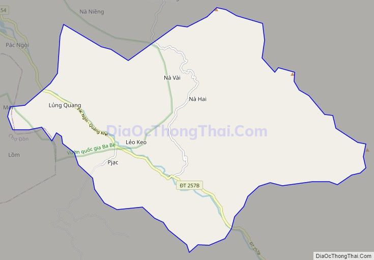 Bản đồ giao thông xã Quảng Khê, huyện Ba Bể