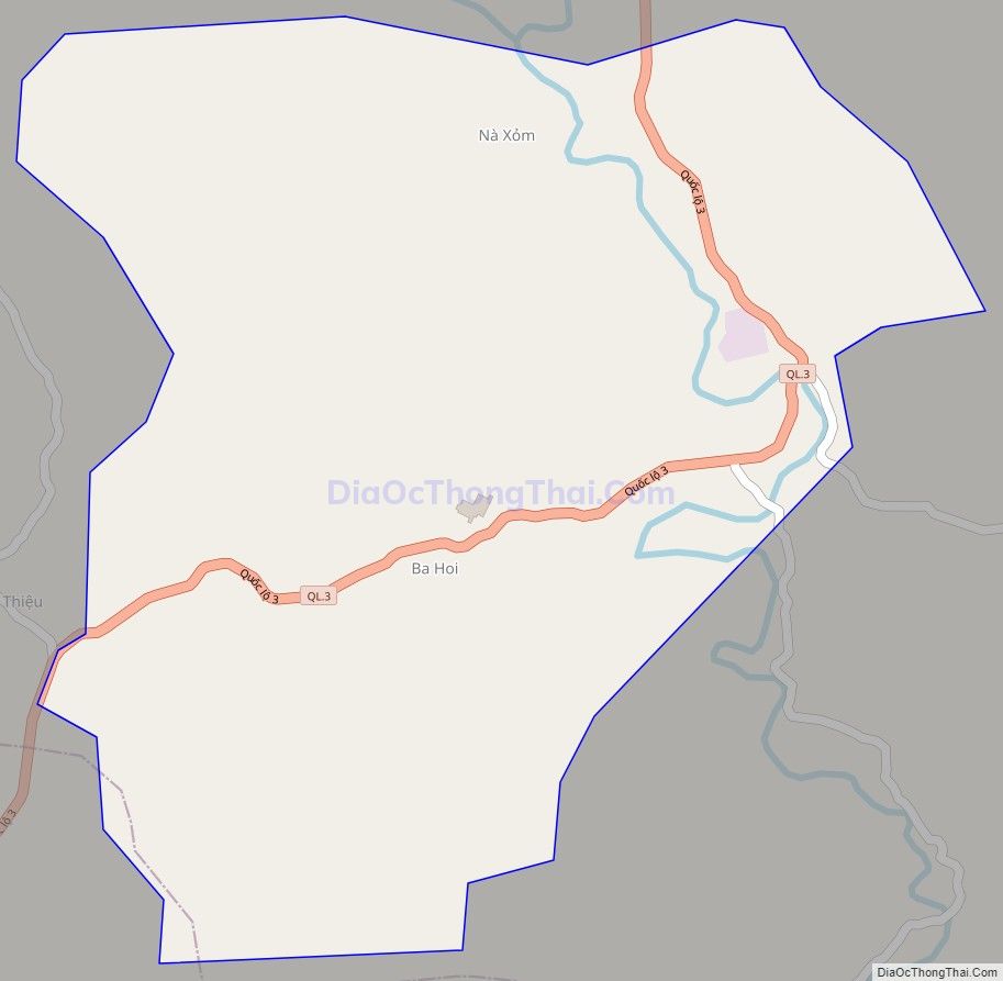 Bản đồ giao thông xã Cẩm Giàng, huyện Bạch Thông