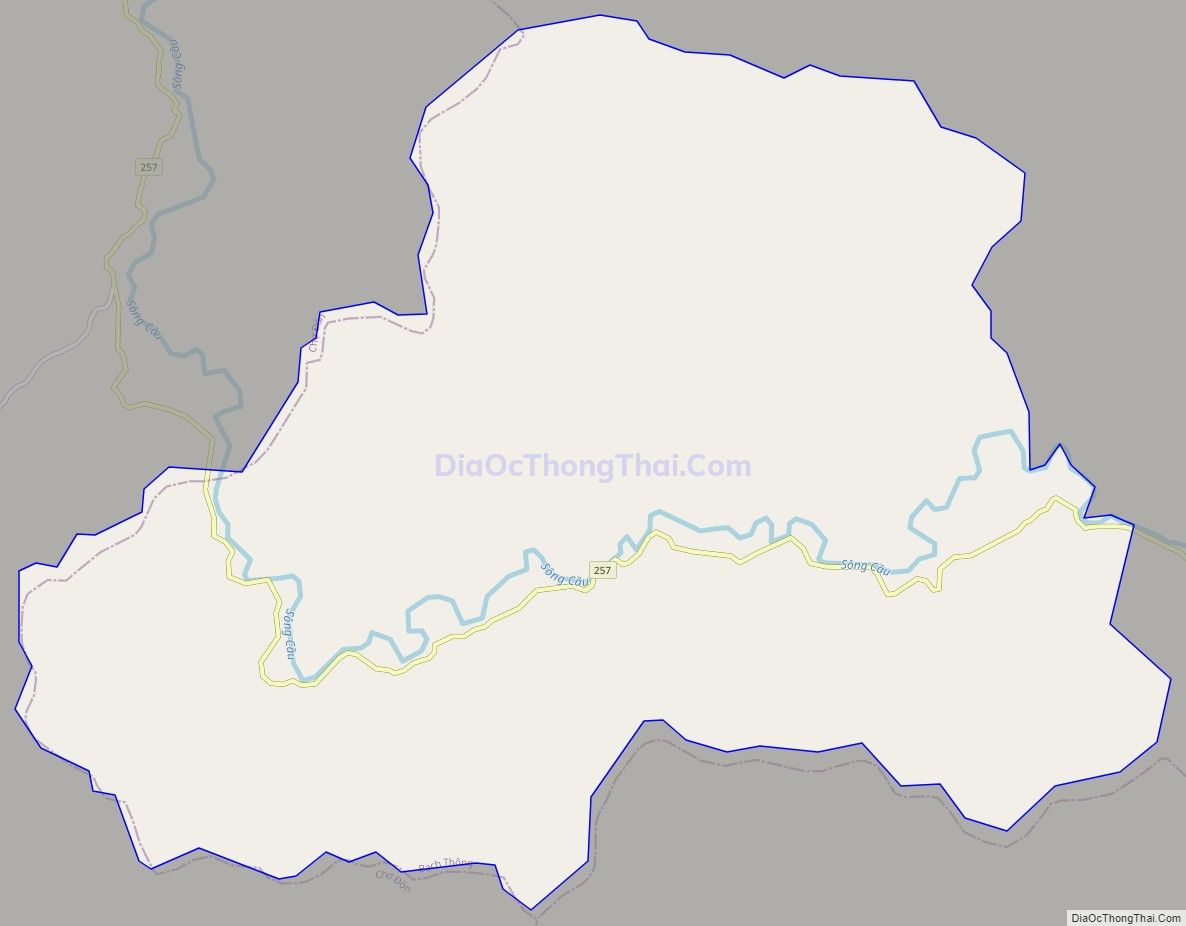 Bản đồ giao thông xã Dương Phong, huyện Bạch Thông