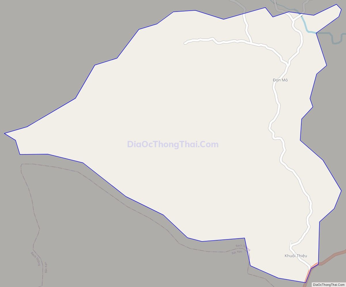 Bản đồ giao thông xã Hà Vị (cũ), huyện Bạch Thông
