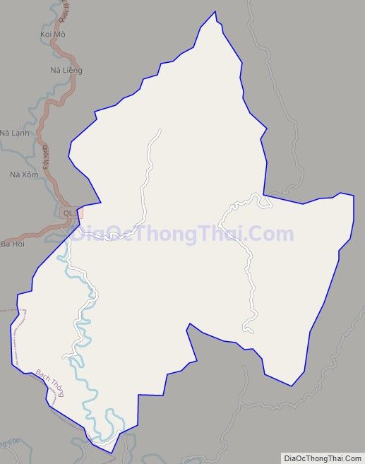 Bản đồ giao thông xã Nguyên Phúc, huyện Bạch Thông