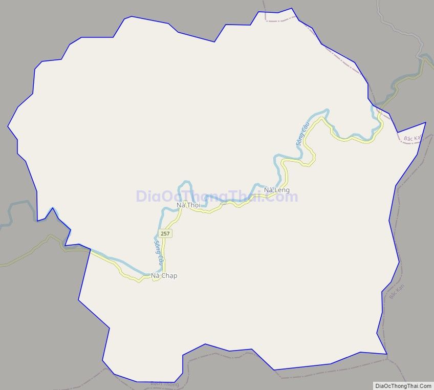 Bản đồ giao thông xã Quang Thuận, huyện Bạch Thông