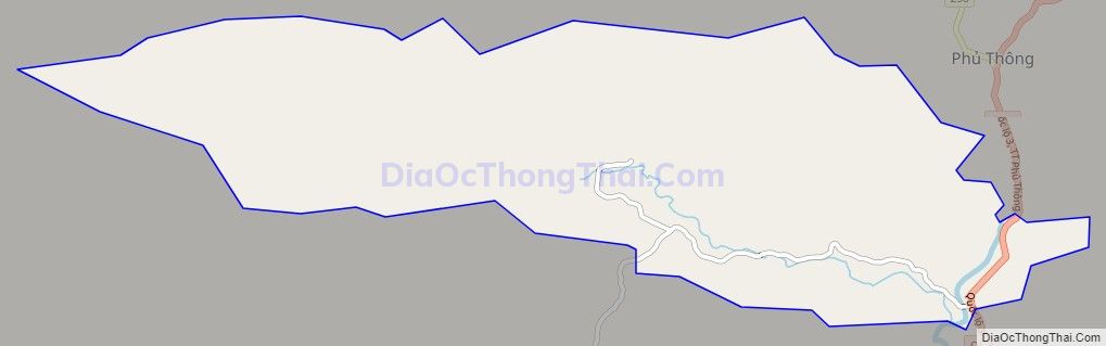 Bản đồ giao thông xã Tú Trĩ (cũ), huyện Bạch Thông