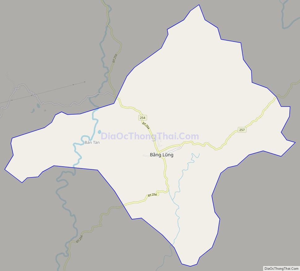 Bản đồ giao thông Thị trấn Bằng Lũng, huyện Chợ Đồn