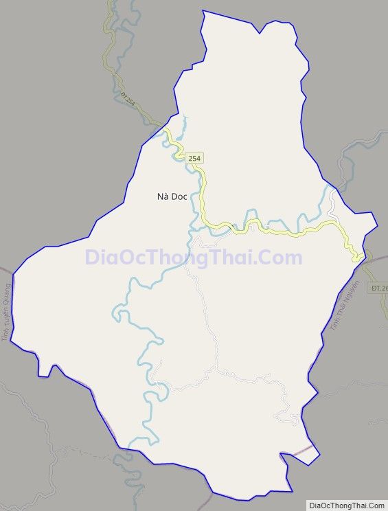Bản đồ giao thông xã Bình Trung, huyện Chợ Đồn