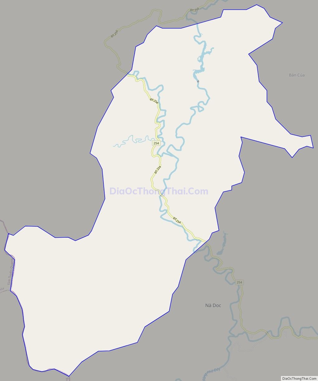 Bản đồ giao thông xã Nghĩa Tá, huyện Chợ Đồn