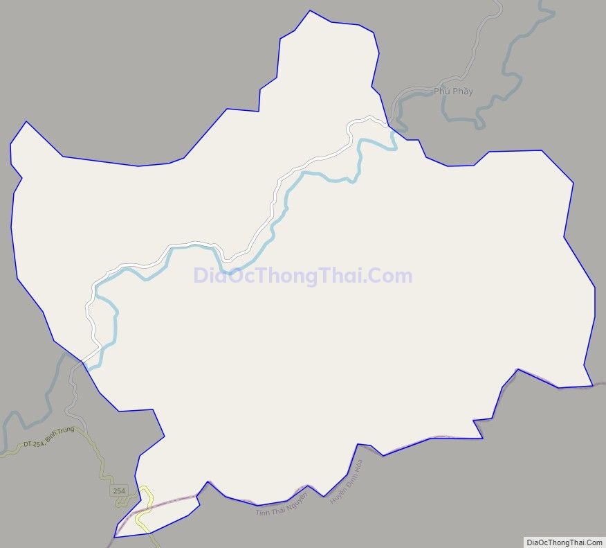 Bản đồ giao thông xã Yên Nhuận (cũ), huyện Chợ Đồn