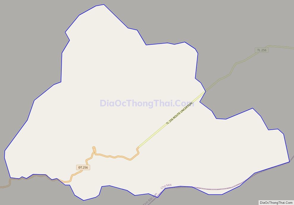 Bản đồ giao thông xã Bình Văn, huyện Chợ Mới