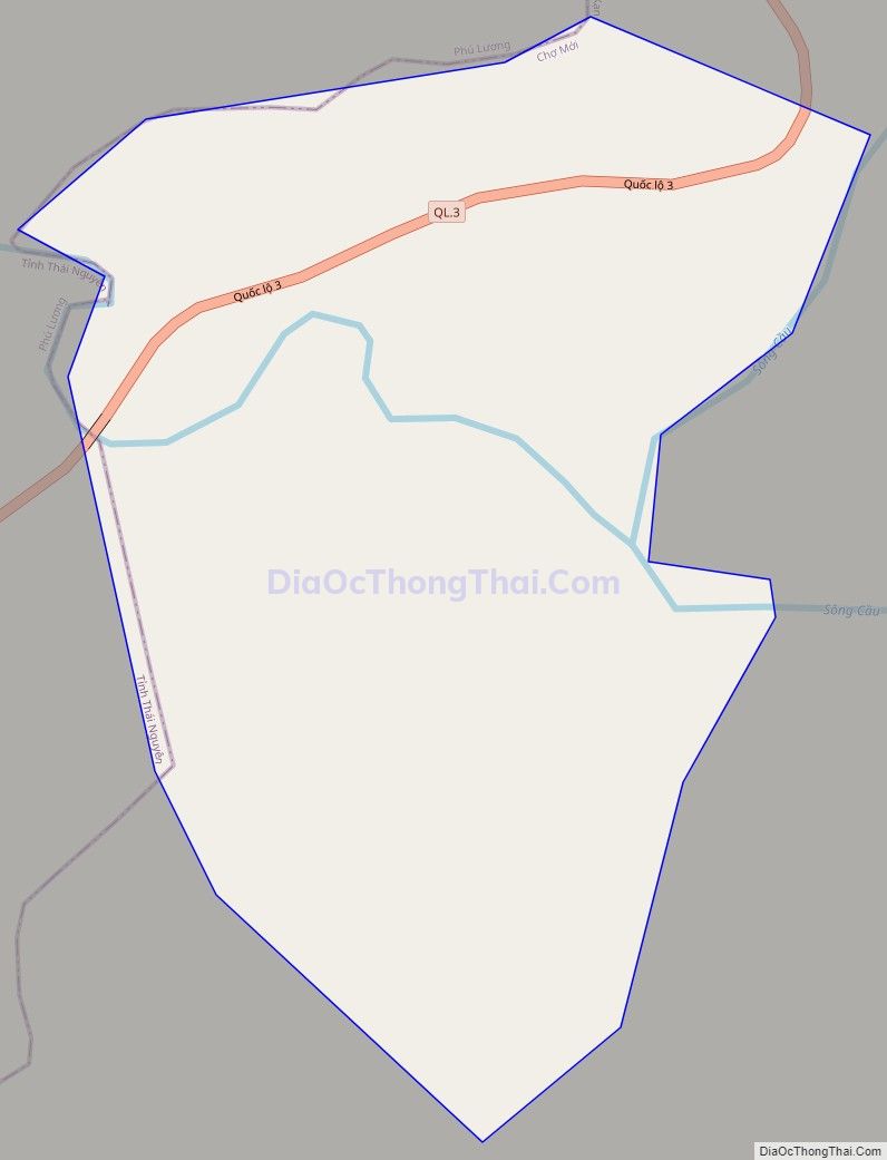 Bản đồ giao thông Thị trấn Chợ Mới (cũ), huyện Chợ Mới, Bắc Kạn
