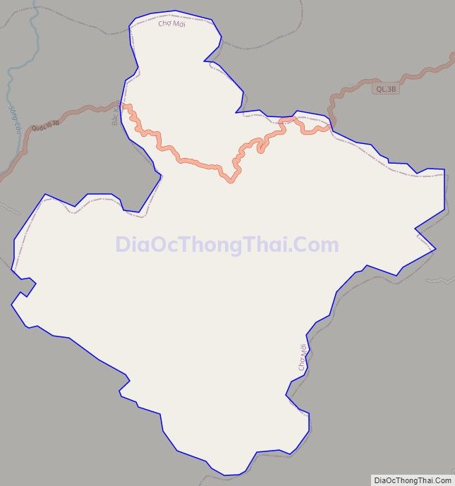Bản đồ giao thông xã Tân Sơn, huyện Chợ Mới