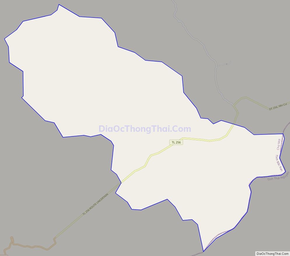 Bản đồ giao thông xã Yên Hân, huyện Chợ Mới