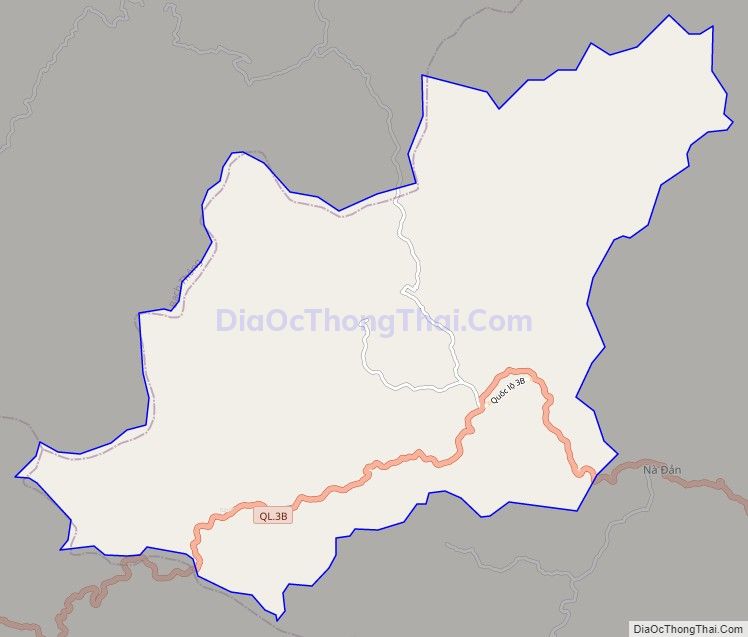 Bản đồ giao thông xã Côn Minh, huyện Na Rì