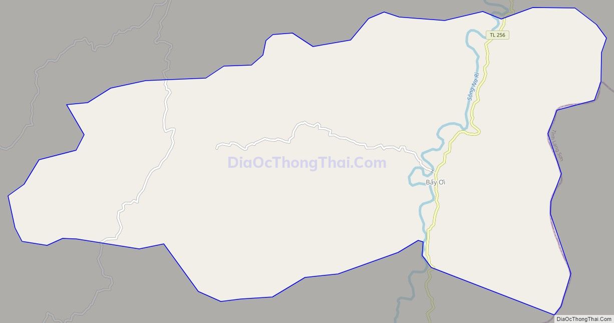 Bản đồ giao thông xã Dương Sơn, huyện Na Rì