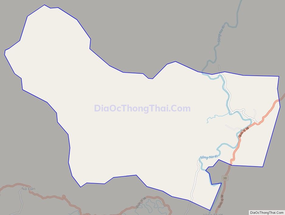Bản đồ giao thông xã Hữu Thác (cũ), huyện Na Rì