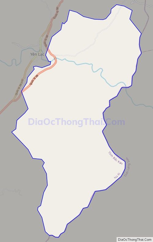 Bản đồ giao thông xã Kim Lư, huyện Na Rì