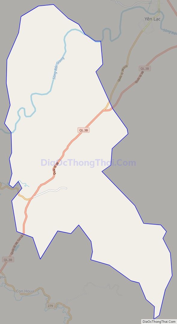Bản đồ giao thông xã Lam Sơn (cũ), huyện Na Rì
