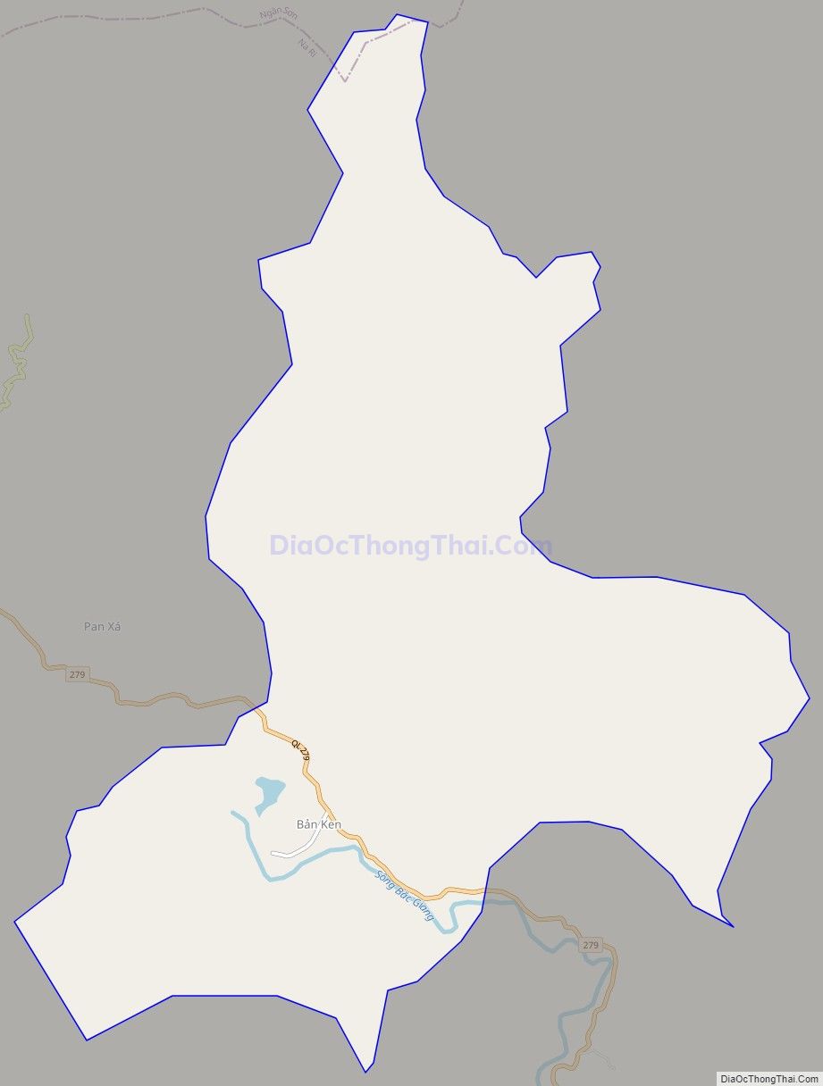 Bản đồ giao thông xã Lạng San (cũ), huyện Na Rì