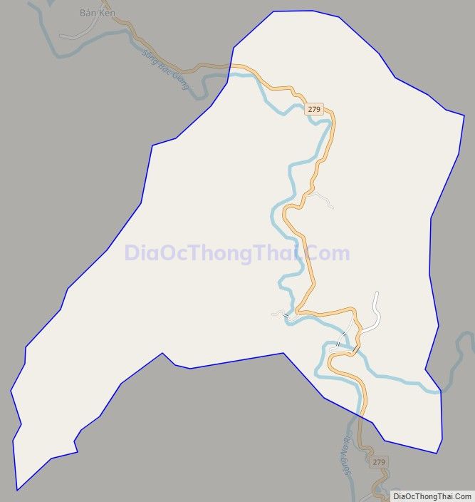 Bản đồ giao thông xã Lương Thành (cũ), huyện Na Rì
