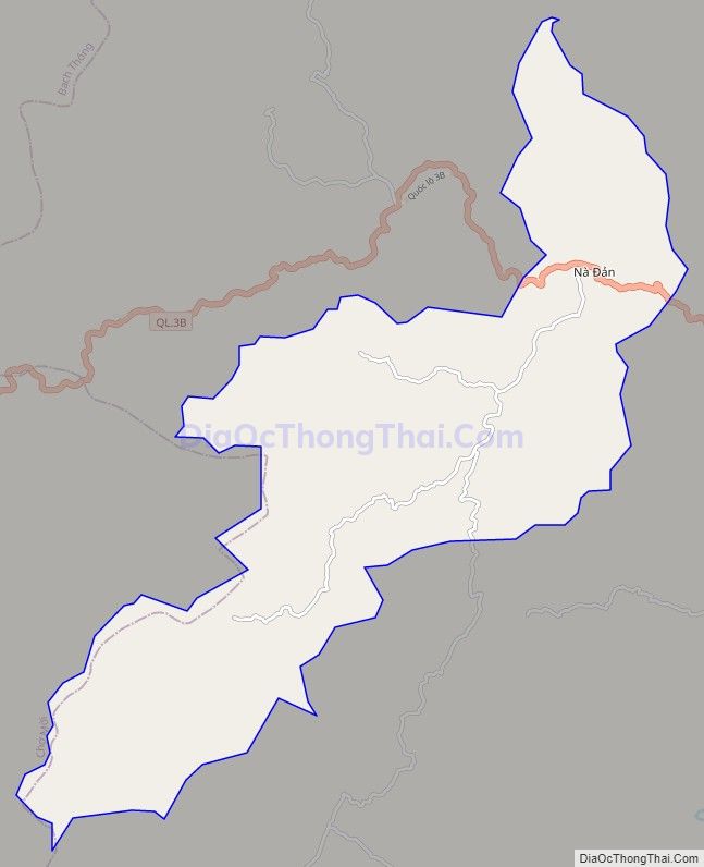 Bản đồ giao thông xã Quang Phong, huyện Na Rì