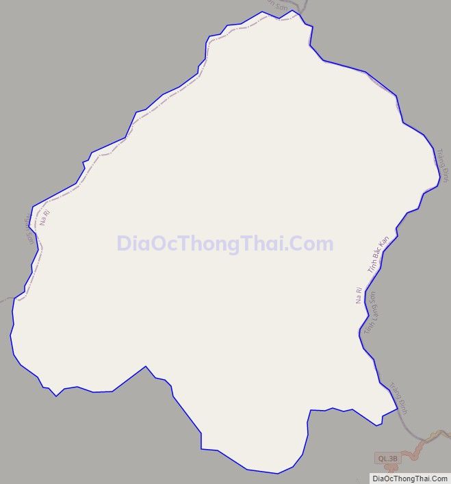 Bản đồ giao thông xã Vũ Loan (cũ), huyện Na Rì