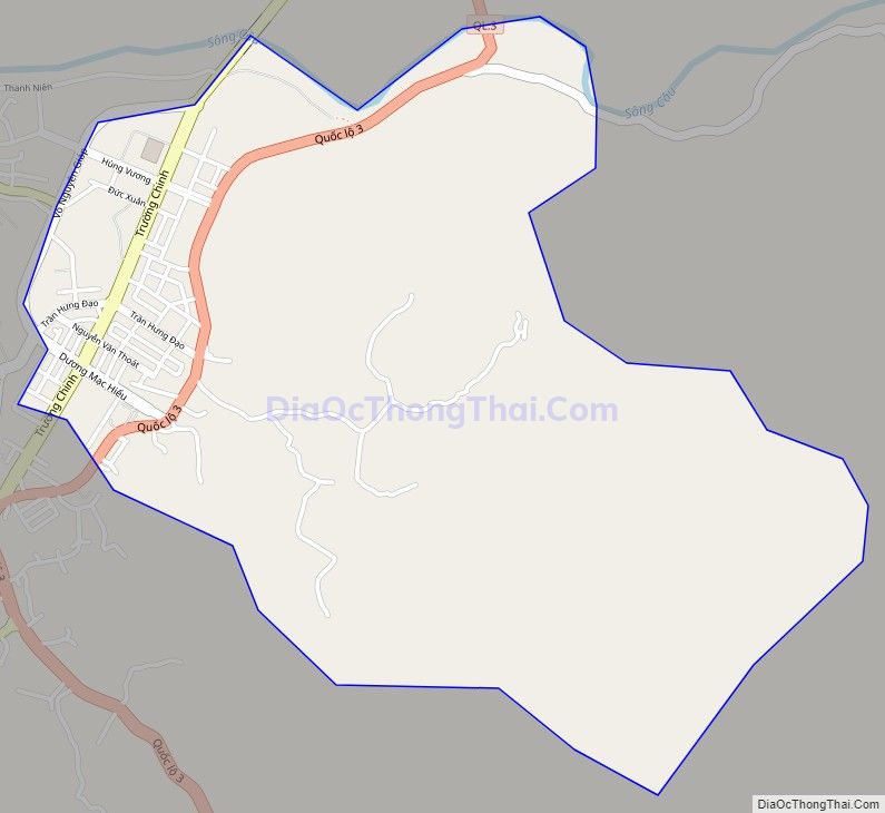 Bản đồ giao thông phường Đức Xuân, thành phố Bắc Kạn