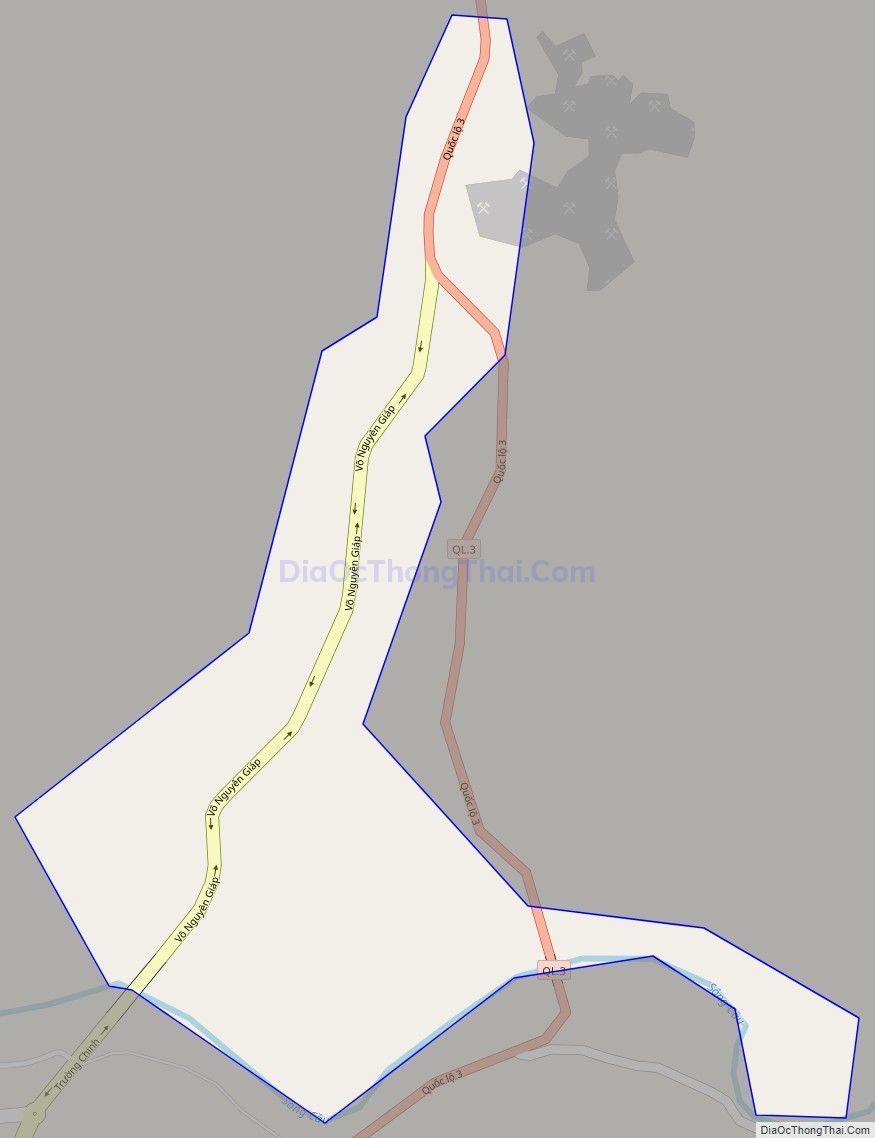 Bản đồ giao thông phường Nguyễn Thị Minh Khai, thành phố Bắc Kạn