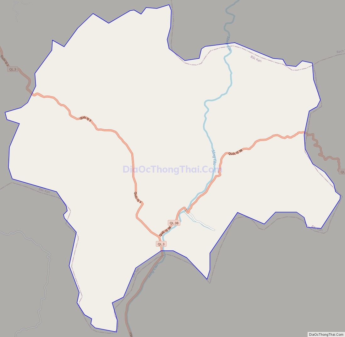Bản đồ giao thông phường Xuất Hóa, thành phố Bắc Kạn