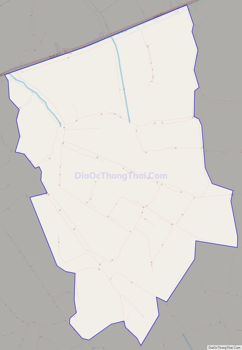 Bản đồ giao thông xã An Trạch, huyện Đông Hải