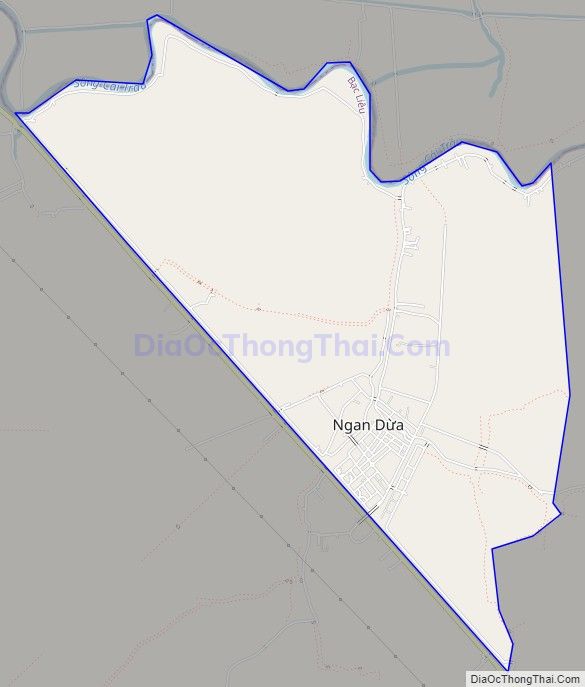 Bản đồ giao thông Thị trấn Ngan Dừa, huyện Hồng Dân
