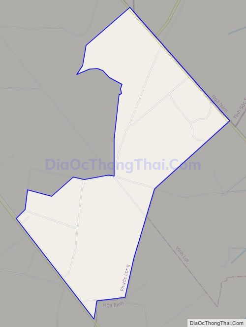 Bản đồ giao thông xã Hưng Phú, huyện Phước Long