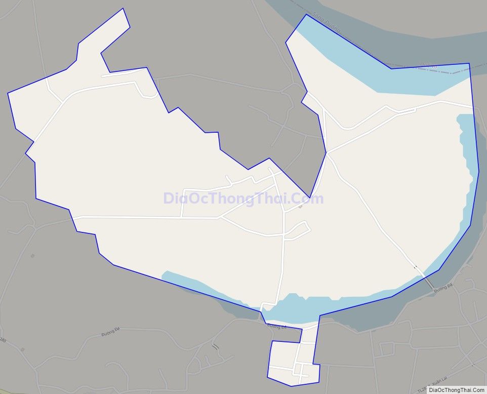 Bản đồ giao thông xã Song Giang, huyện Gia Bình