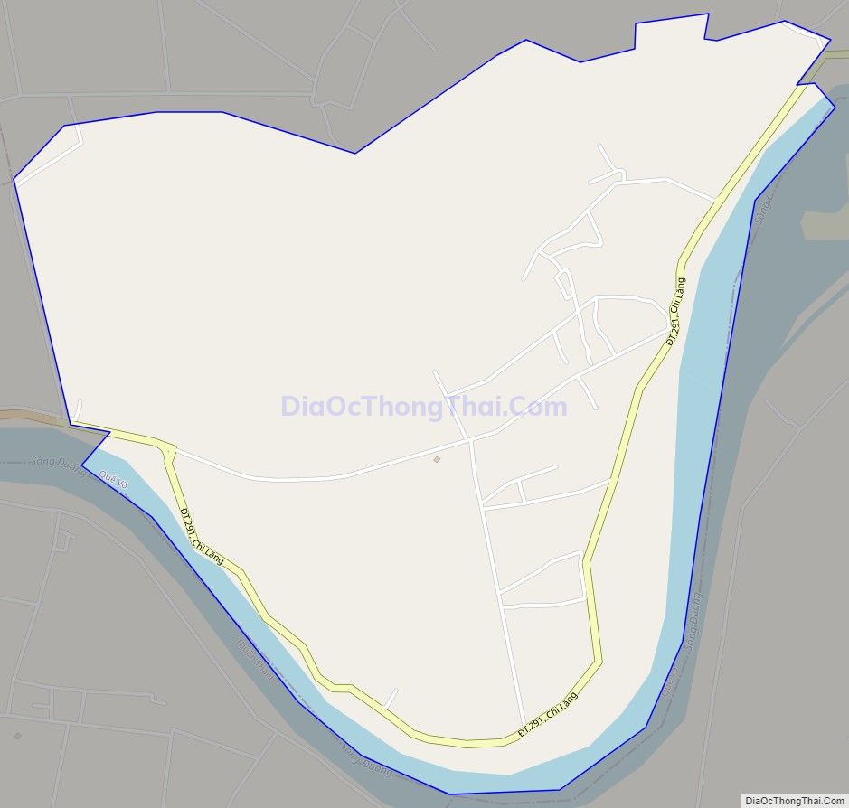 Bản đồ giao thông xã Chi Lăng, huyện Quế Võ