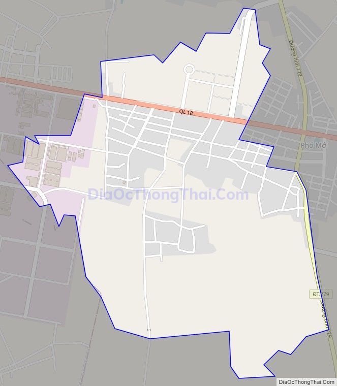 Bản đồ giao thông xã Phượng Mao, huyện Quế Võ