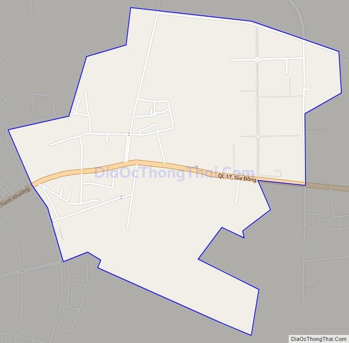 Bản đồ giao thông xã Thanh Khương, huyện Thuận Thành
