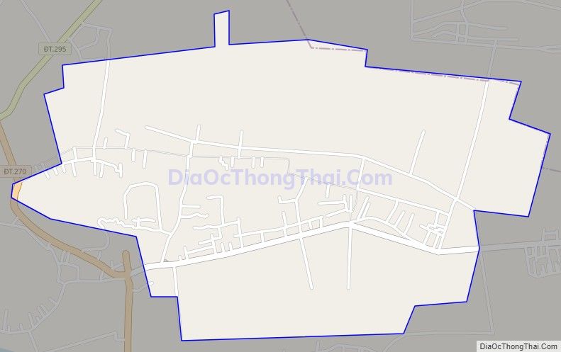 Bản đồ giao thông xã Hiên Vân, huyện Tiên Du