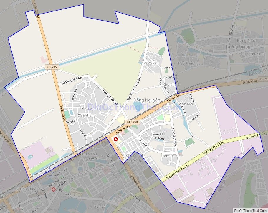 Bản đồ giao thông phường Đồng Nguyên, thành phố Từ Sơn