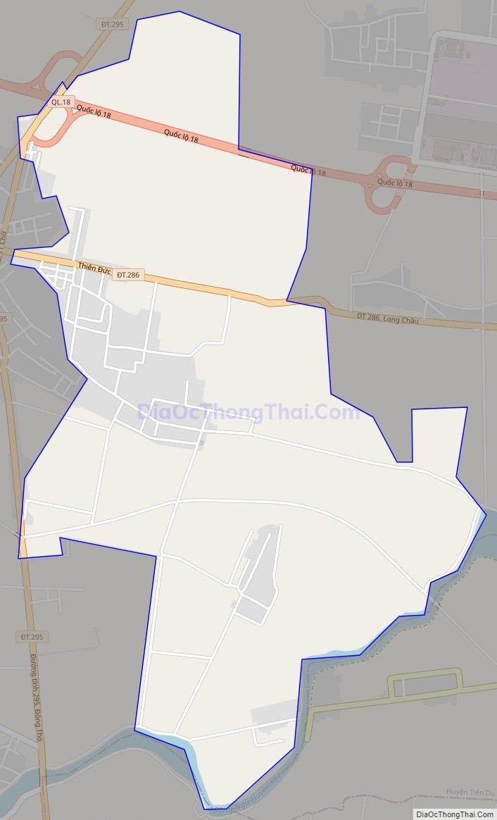 Bản đồ giao thông xã Trung Nghĩa, huyện Yên Phong