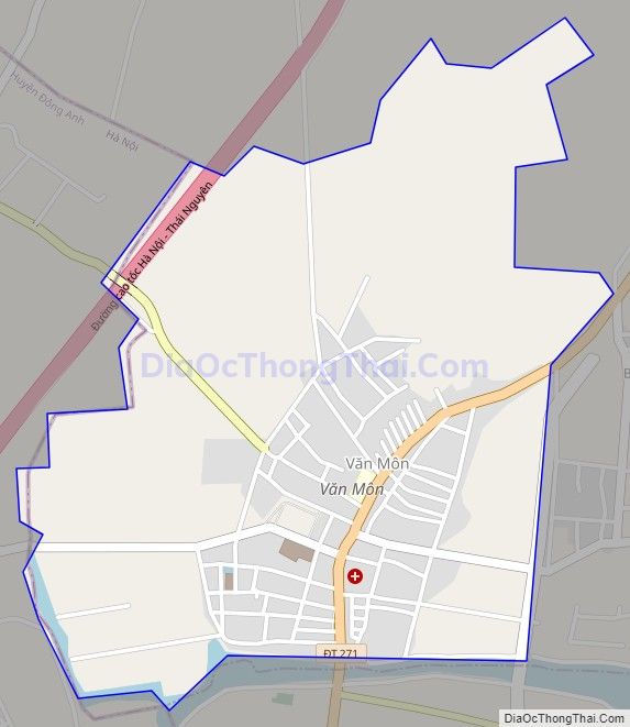 Bản đồ giao thông xã Văn Môn, huyện Yên Phong