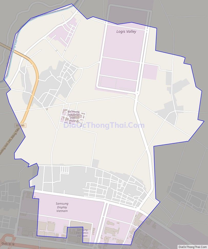 Bản đồ giao thông xã Yên Trung, huyện Yên Phong