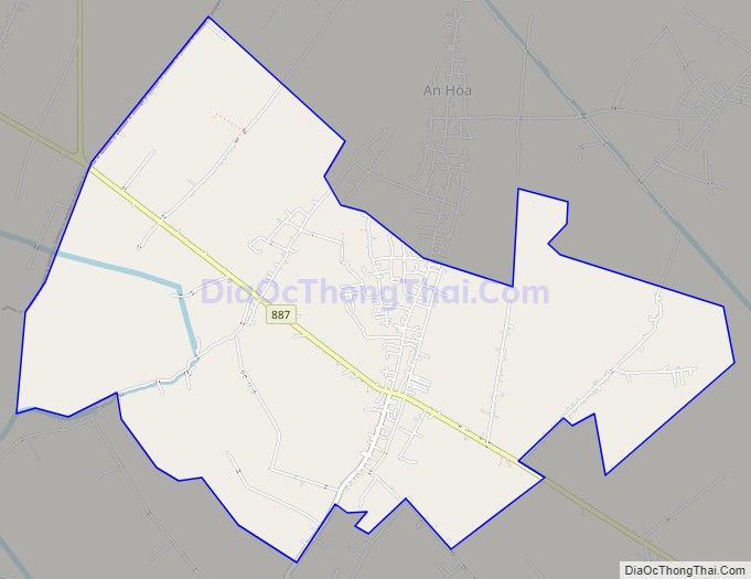 Bản đồ giao thông xã An Ngãi Trung, huyện Ba Tri