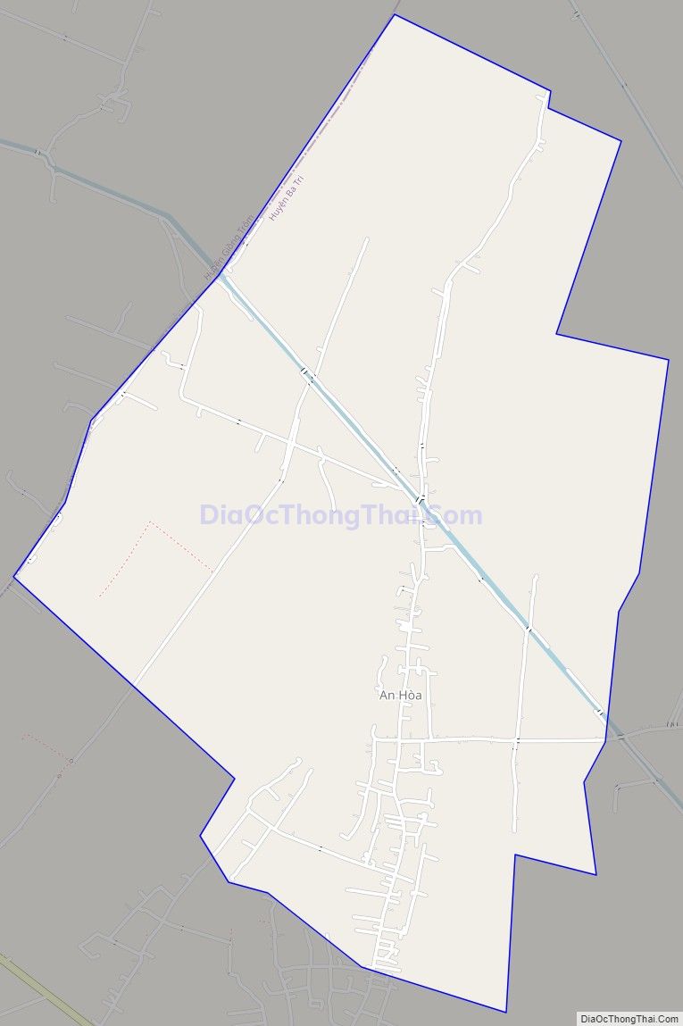 Bản đồ giao thông xã An Phú Trung, huyện Ba Tri