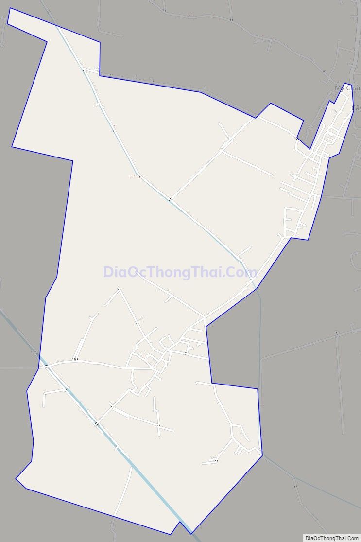 Bản đồ giao thông xã Mỹ Thạnh, huyện Ba Tri