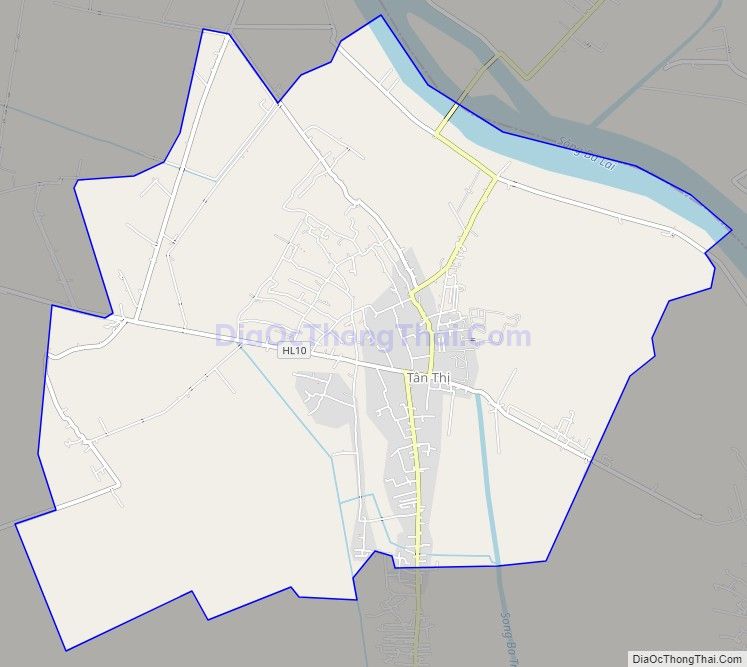 Bản đồ giao thông xã Tân Xuân, huyện Ba Tri