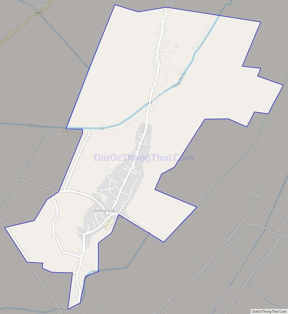 Bản đồ giao thông xã Vĩnh Hòa, huyện Ba Tri
