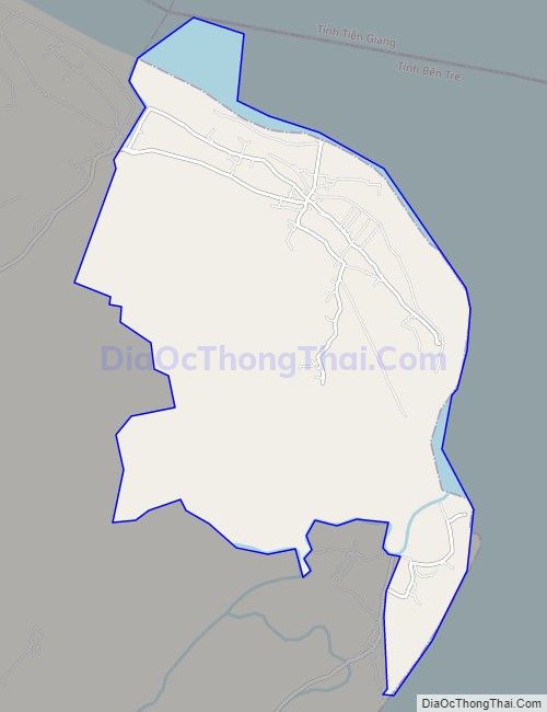 Bản đồ giao thông xã Thừa Đức, huyện Bình Đại