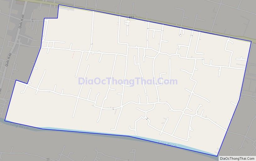 Bản đồ giao thông xã Phú An Hòa, huyện Châu Thành