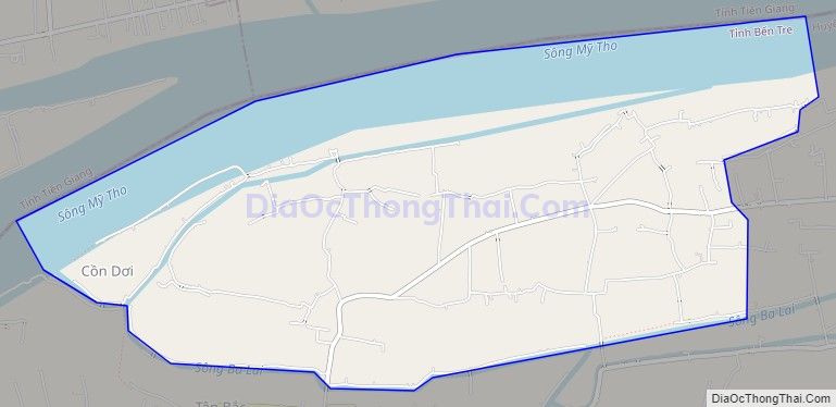Bản đồ giao thông xã Phú Đức, huyện Châu Thành