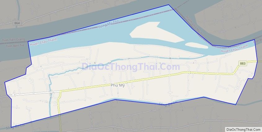 Bản đồ giao thông xã Phú Túc, huyện Châu Thành