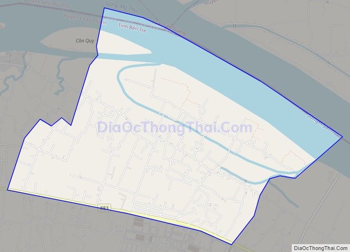 Bản đồ giao thông xã Quới Sơn, huyện Châu Thành